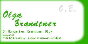 olga brandtner business card